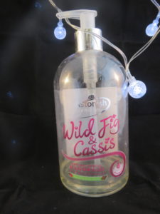 my empties April Astonish wild fig and cassis hand wash.