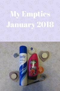 My empties January 2018