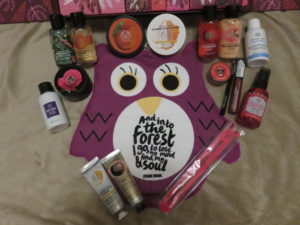 contents of the body shop beauty advent calendar