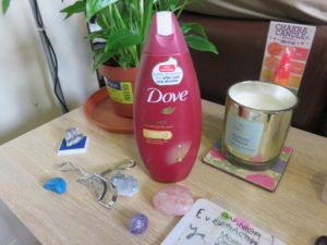 Dove body wash used during May