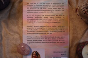 The back of the book self love shift by Georgina Lynch 