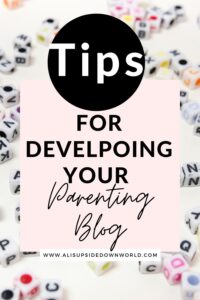 Developing your parenting blog Pin Image