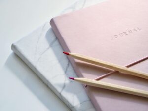 journals and pencils: 10 easy activities to reduce stress